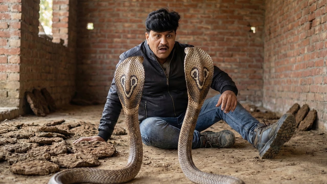 बहुत दिनों बाद एक साथ देखने को मिला नाग-नागिन का जोड़ा!  कैमरे में कैद हुआ ये दुर्लभ नजारा।Cobras.