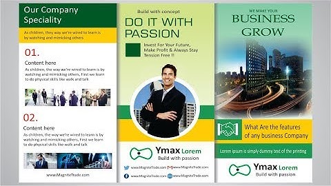 Tri-Fold Brochure Design in CorelDRAW X7