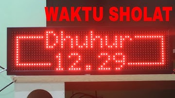 Jadwal Sholat (64x16) Arduino-Bluetooth  (Imsak-Terbit-Dhuha-5 waktu)