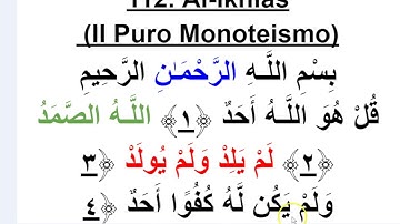 12. Al-Ikhlas (II Puro Monoteismo)سورة الإخلاص