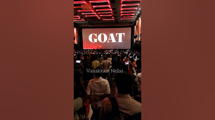 Goat Trailer Theatre Response | Ram Muthuram Cinemas | Vanakkam Nellai | Vijay | Yuvan