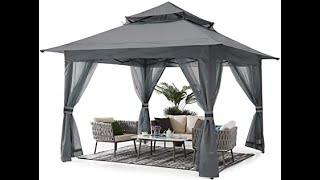 Review ABCCANOPY 13'x13' Gazebo Tent Outdoor Pop up Gazebo Canopy Shelter  2021