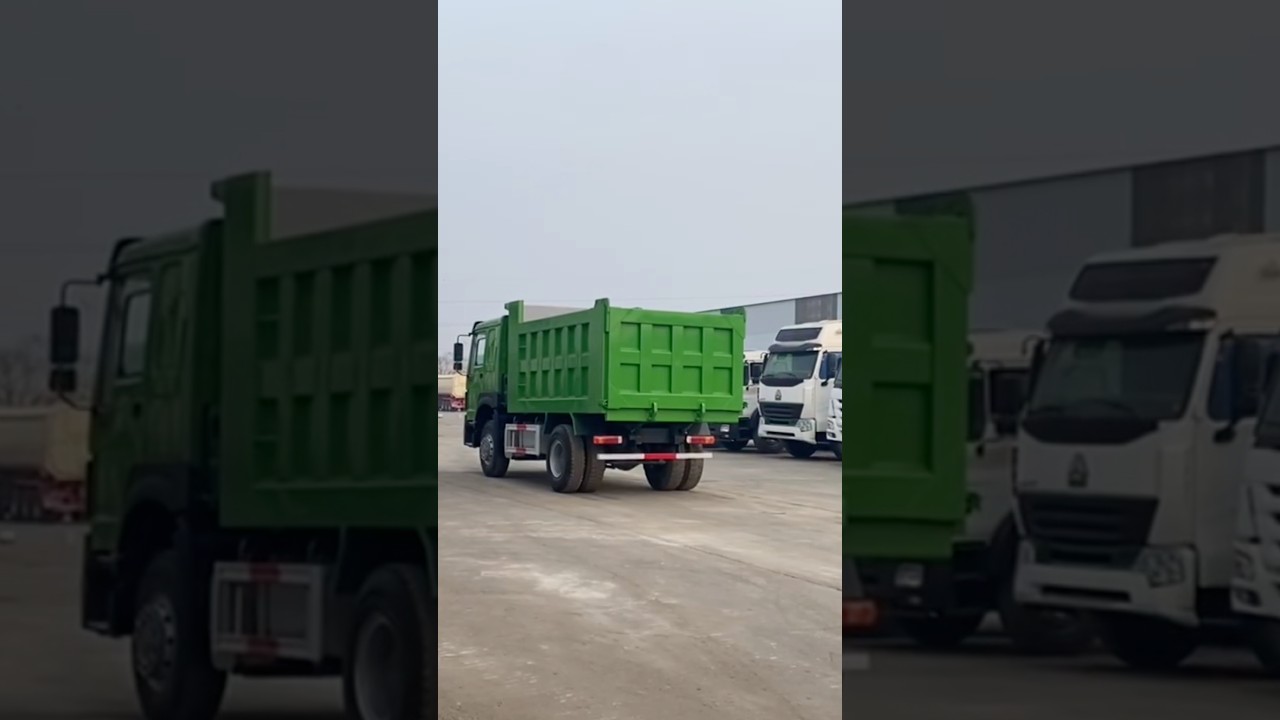 Ready for Order Green Howo 4x2 Dump Truck