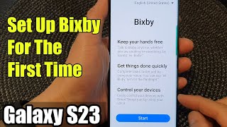 Galaxy S23's: How to Set Up Bixby For The First Time screenshot 5