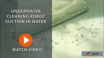 Underwater Cleaning Robot Suctioning In Water | KOKS Robotics