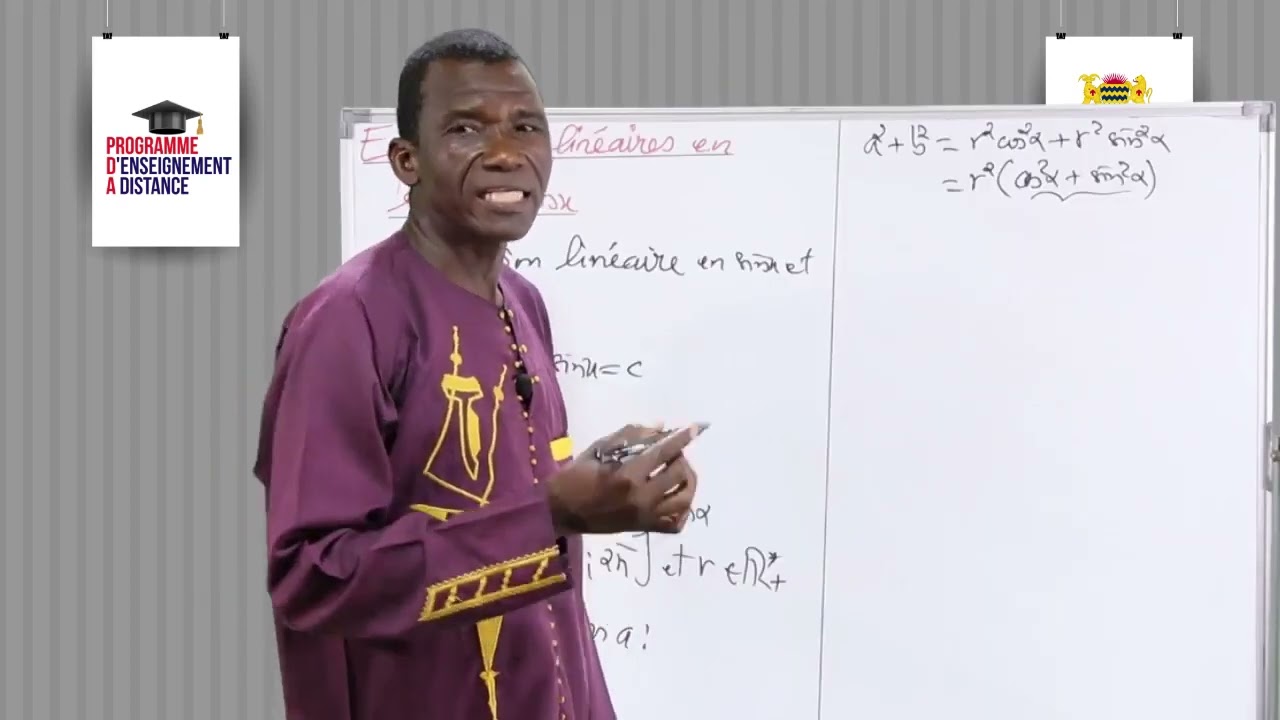 Leçon 91 Equations linéaires en Cos x et Sin x 1