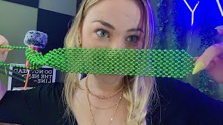 ASMR: Famous green beads, build up tapping, scratching, etc screenshot 3