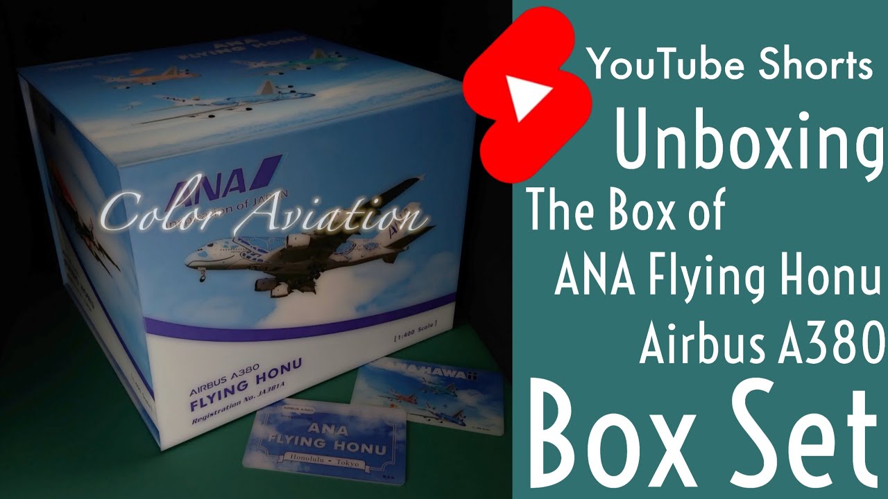 Box of The All Nippon Airways 全日空ANA Flying Honu A380 3 in 1