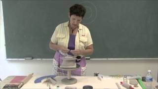 How to Use a Template to Make a Textured Soft-Slab-Built Bowl with a Wrapped Rim - SANDI PIERANTOZZI screenshot 3