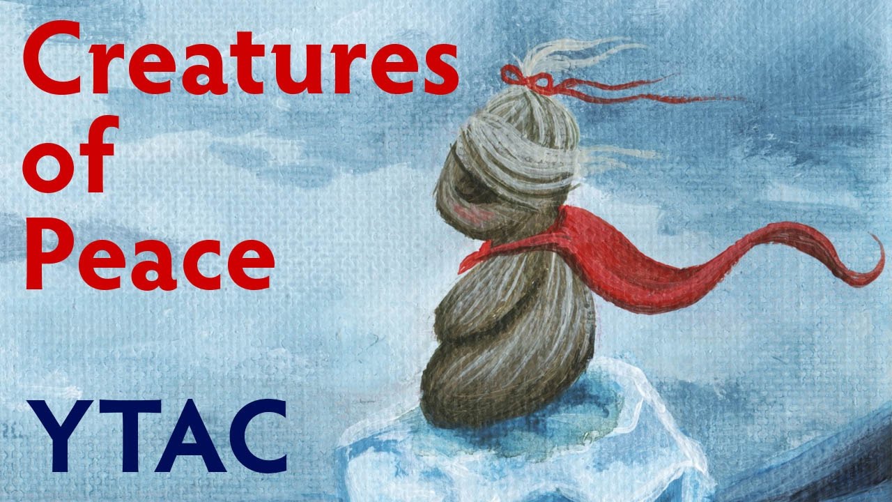 Creatures of Peace Ice Fantasy Painting - YTAC (Youtube Artist's Collective) | Acrylic on Canvas