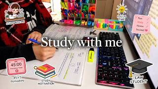 Study with me Live Pomodoro 45x5 Timer  Estudia conmigo☕🎶- 🌧Rain sounds- Lofi Music