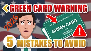 2026 Green Card Warning: Avoid These 5 Common Mistakes #GreenCard2026#USvisa#GreenCardMistakes