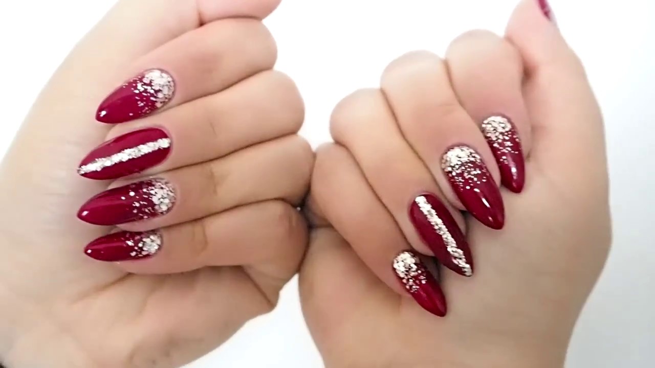 Jesienne Paznokcie W Stylu Bling Bling Youtube