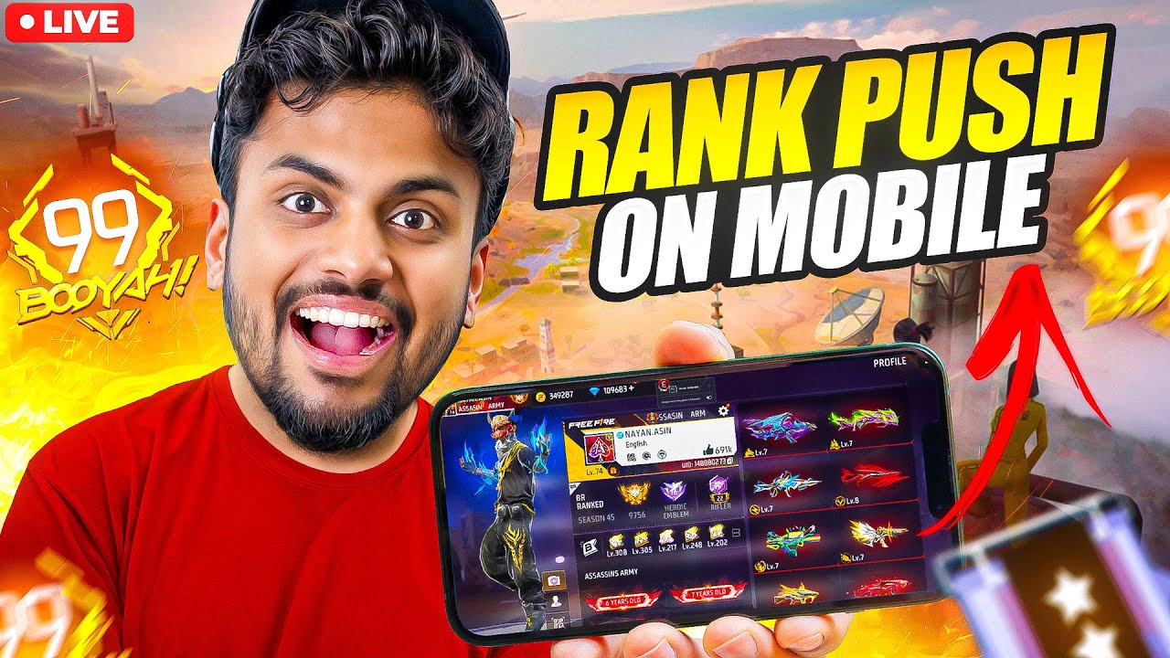 BR Rank Push Live With Assassins Army- Garena Free Fire Max - YouTube