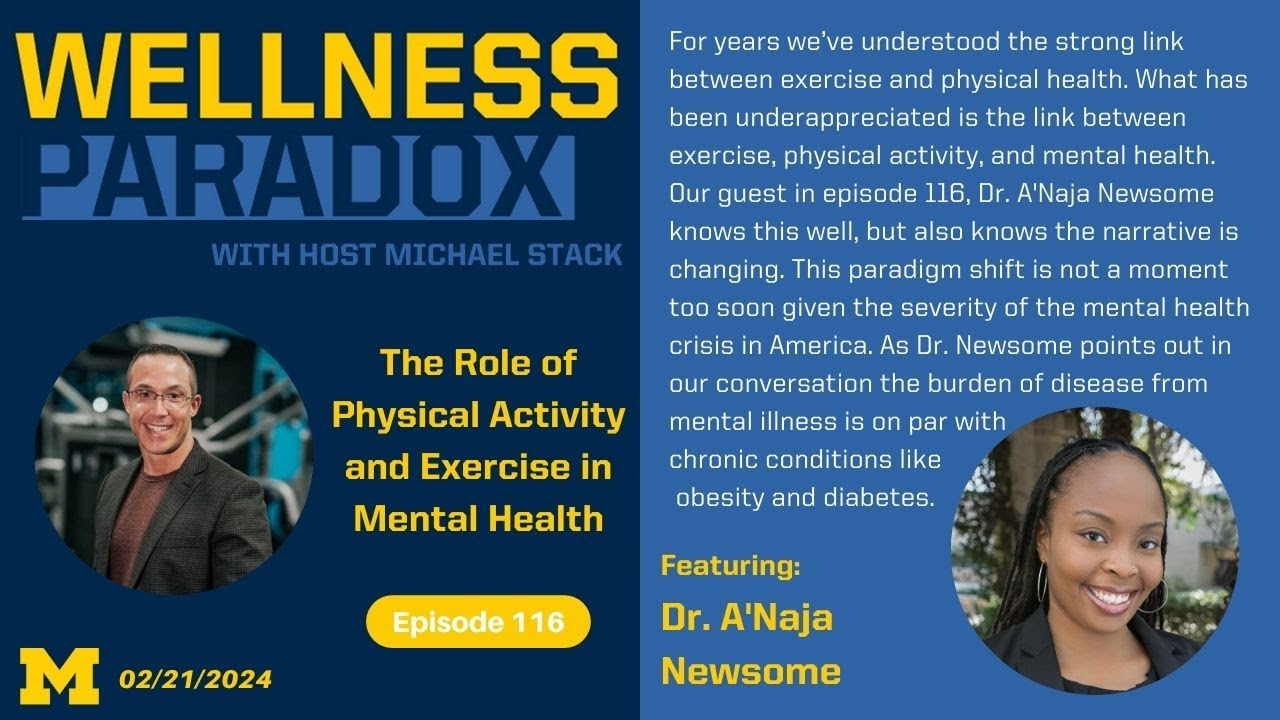 The Role of Physical Activity and Exercise in Mental Health w/Dr. A'Naja Newsome