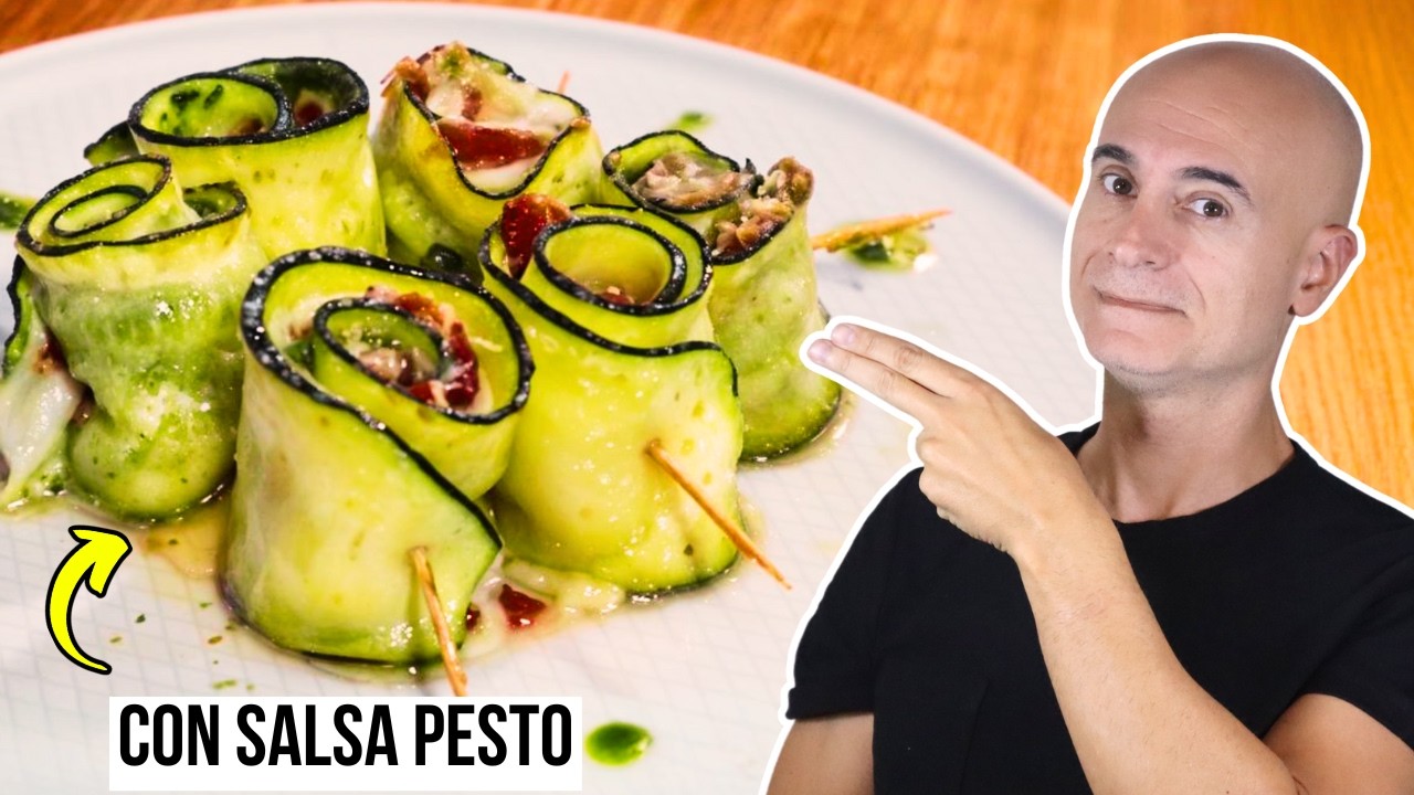 ROLLITOS DE CALABACIN con RELLENO: Entrantes Navidad KETO