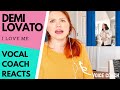 VOCAL COACH REACTS - Demi Lovato "I Love Me" LIVE