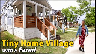 Ultimate Tiny House Village has more amenities than any other?! (Texas)