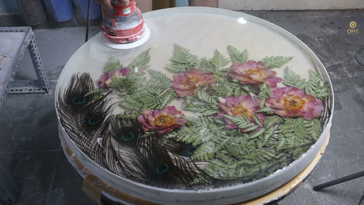 How To Make A Painting Of Dried Flowers With Lights Epoxy Resinohe