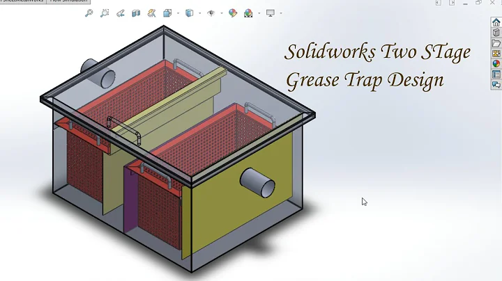 Solid Works Commercial Kitchen Grease Trap Design