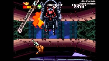 Arcade Battletoads level 6 route (Pimple, Difficulty 6/6)