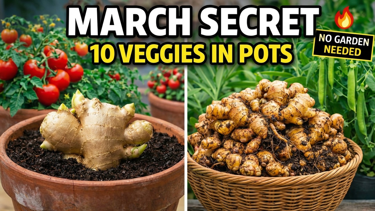 10 Vegetables That Grow Better in Pots When Started in March