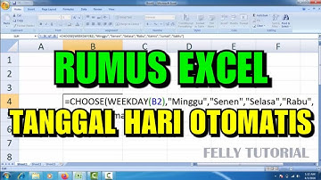 Rumus Excel Tanggal dan Hari Otomatis