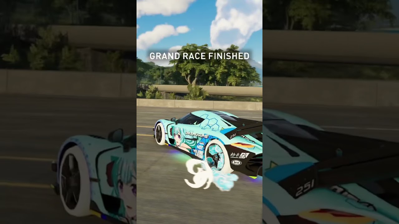 Got my very first win in crew motor fest grand race 🤩