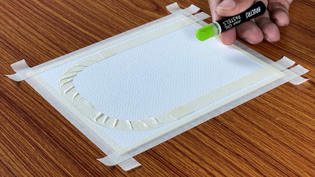 A Boy with Fireflies / Drawing with Oil Pastels / Step by Step