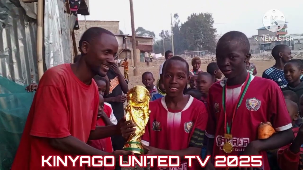 Champions of the Boys under 13 years Ramadhan Cup at Kinyago Sports Ground.