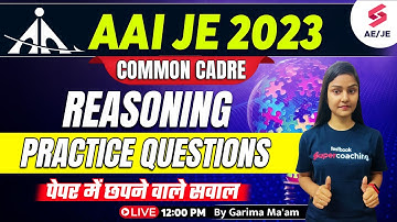 AAI Common Cadre 2023 | AAI JE Reasoning Practice Test | AAI Common Cadre Reasoning By Garima Ma