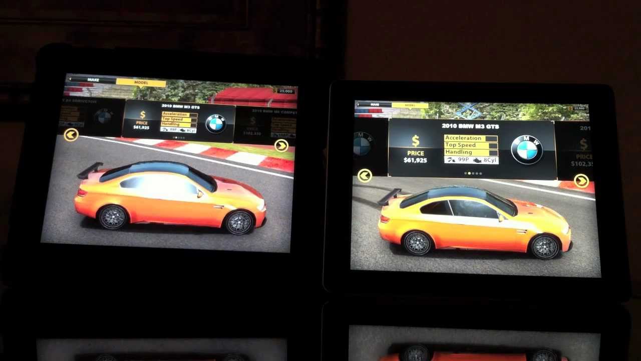 iPad 2 enhanced games on iPad vs iPad 2