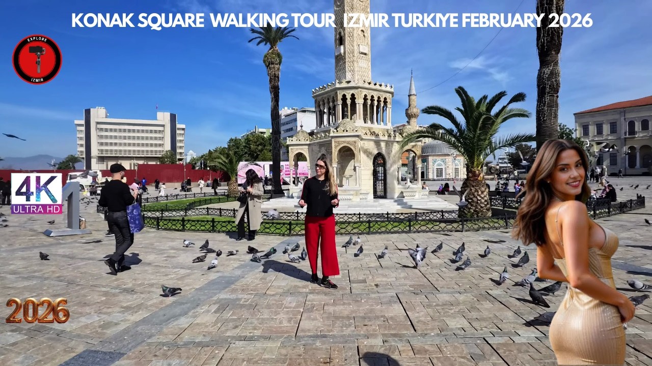 Konak Walking Tour | izmir, Turkey | January 15, 2025 [4K HD/60 fps]