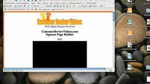 CustomerReviewVideos: How To Create A Video Squeeze Page