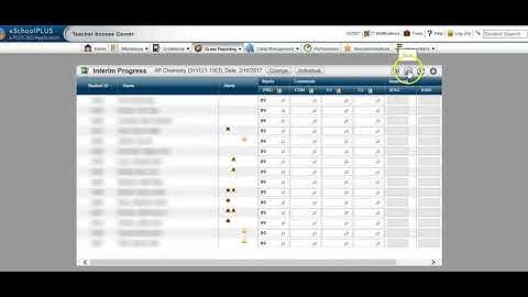 Loading Grades into the Interim Progress Report IPR in TAC