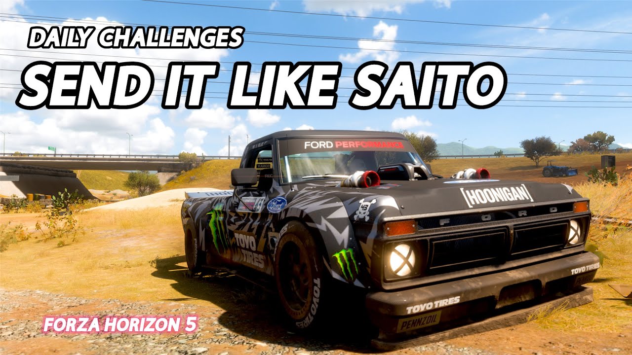 Forza Horizon 5 Daily Challenges Send It Like Saito Earn an Ebisu Style skill combo