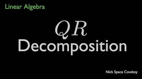 The QR Decomposition using python