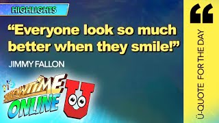 U-Quote for the day from Jimmy Fallon | Showtime Online U screenshot 4