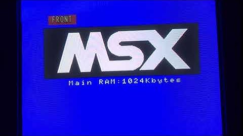 SDMapper v2 boot speed on a Panasonic FS-A1ST (MSX TurboR)