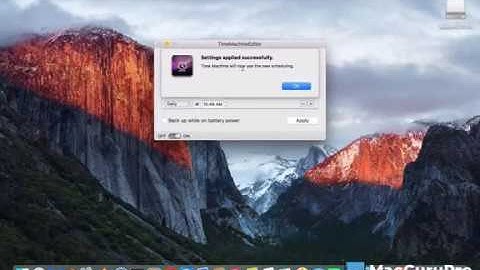 Change Time Machine Backup Settings With TimeMachineEditor