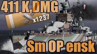 Smolensk 411k dmg - World of Warships