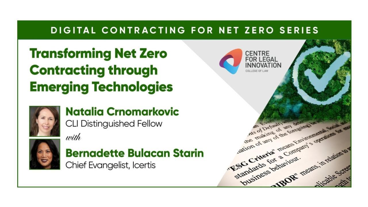 Transforming Net Zero Contracting through Emerging Technologies - YouTube