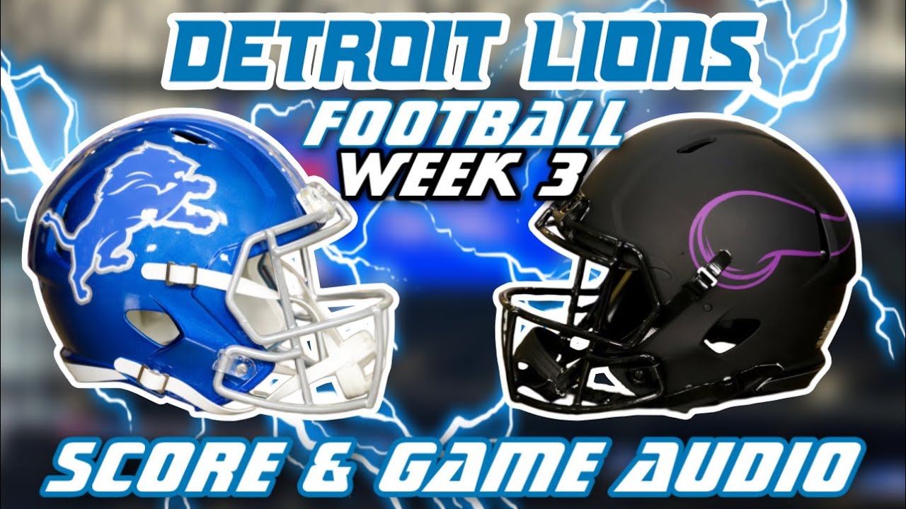 Detroit Lions vs Minnesota Vikings WEEK 3 NFL Live Stream WATCH PARTY w