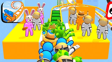 Runner Coaster ​- All Levels Gameplay Android,ios (Levels 190-191)