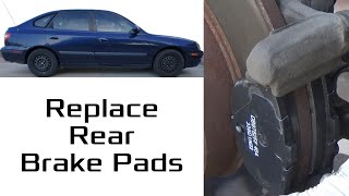 2005 Hyundai Elantra - Replace Rear Brake Pads - 2001, 2002, 2003, 2004, 2005, 2006