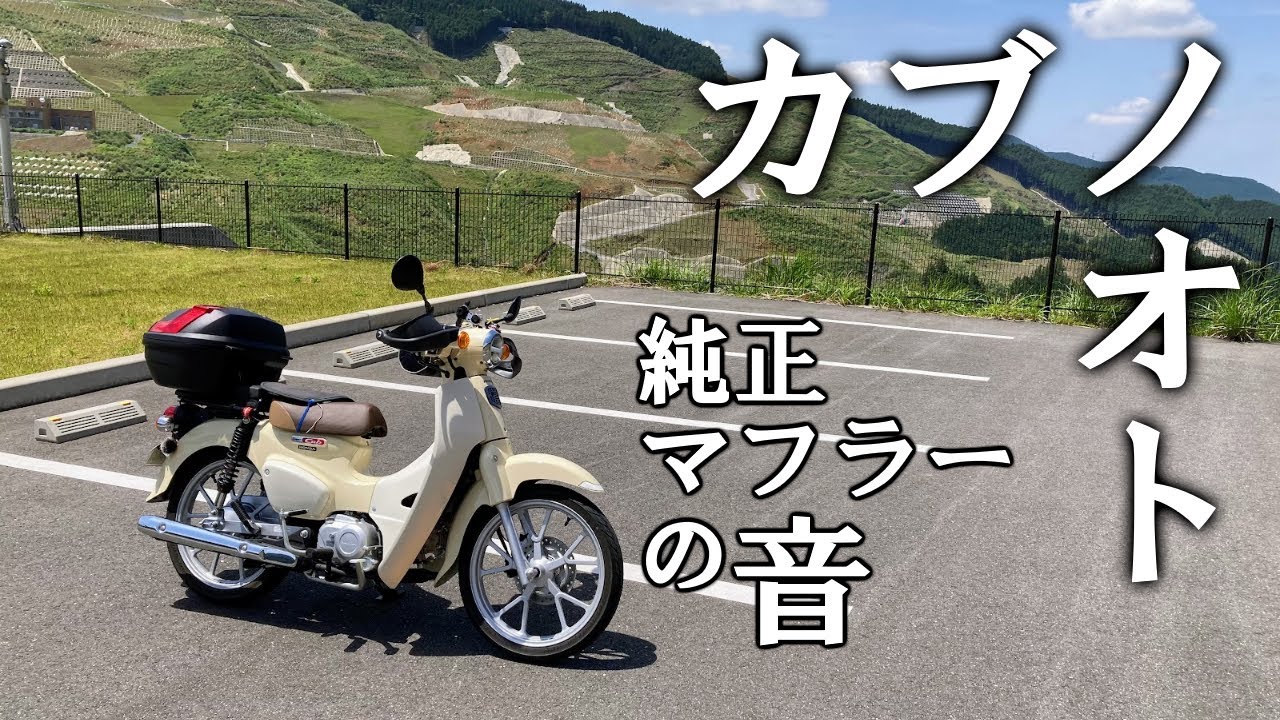 カブノオト [ スーパーカブ110 JA59 ] 純正マフラーの音 - YouTube