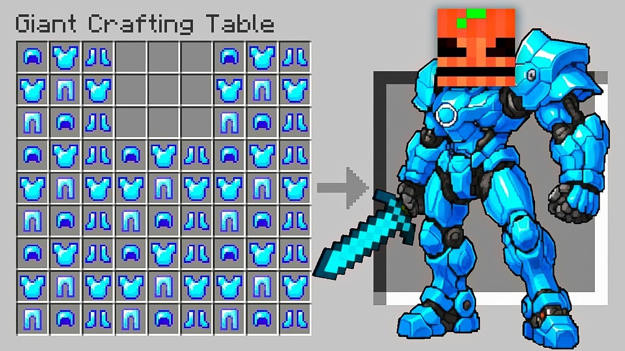 PUEDO Hacer ARMADURAS GIGANTES en Minecraft!