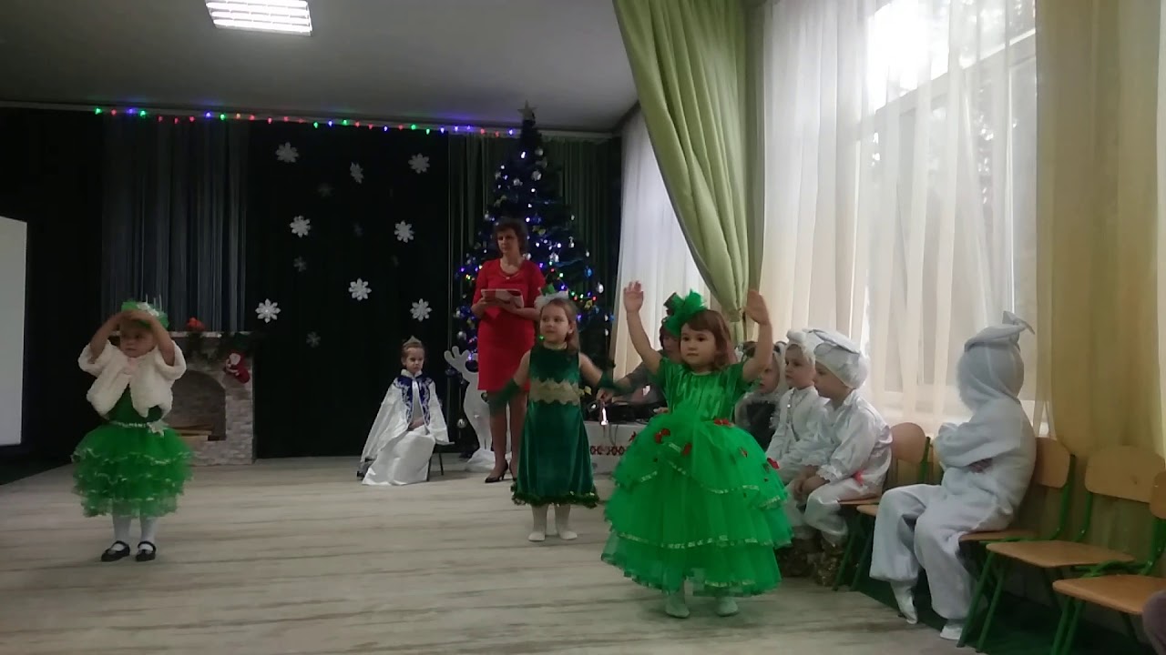 Танець ялинок. Новорічний ранок.