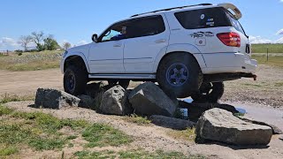 Sequoia body lift on 37s