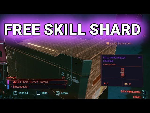 Free Skill (Progression) Shard Location Cyberpunk 2077 (Japan Town